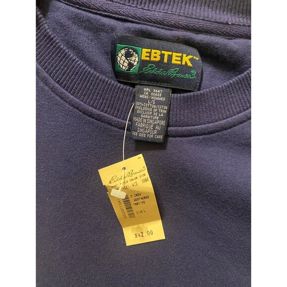 Vintage Eddie Bauer Crewneck Sweatshirt Purple Size L - Picture 3 of 5